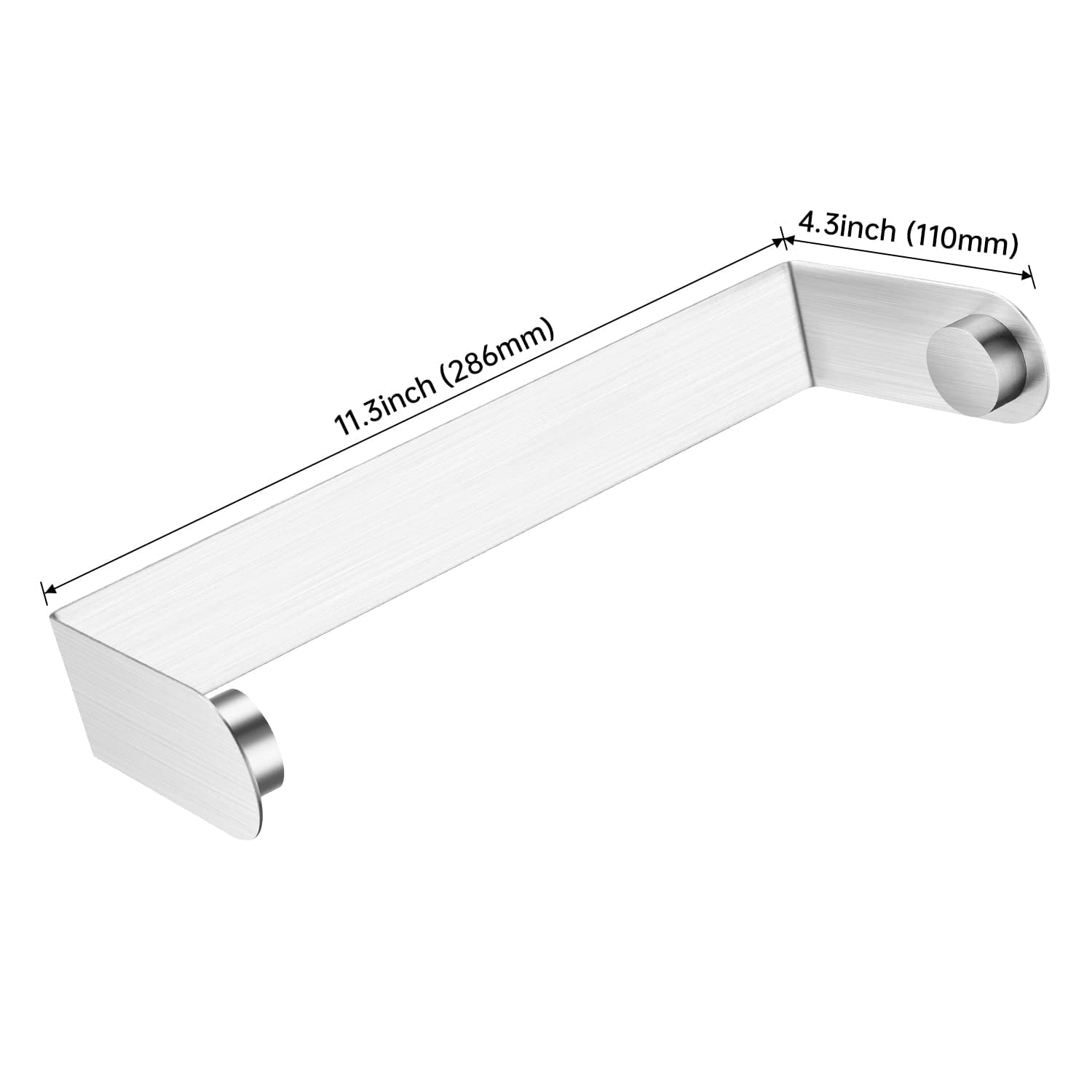 YIGII Magnetic Paper Towel Holder - Multifunctional Paper Towel Bar with Strong Magnetic Backing for Kitchen, Refrigerator, Grill Silver