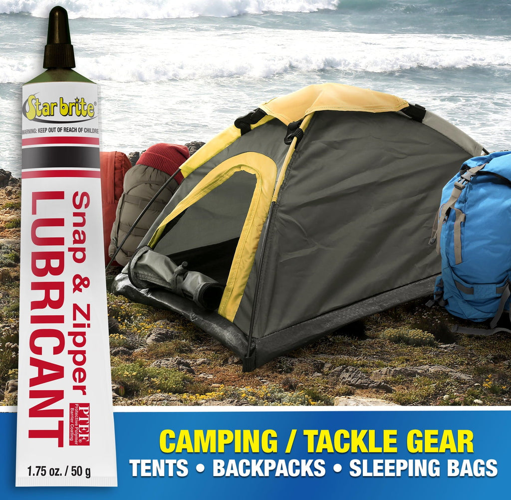Star Brite Snap and Zipper Lubricant - Clear, 2 Oz. for Boats, All Other Snaps and Zippers Boat Accessory