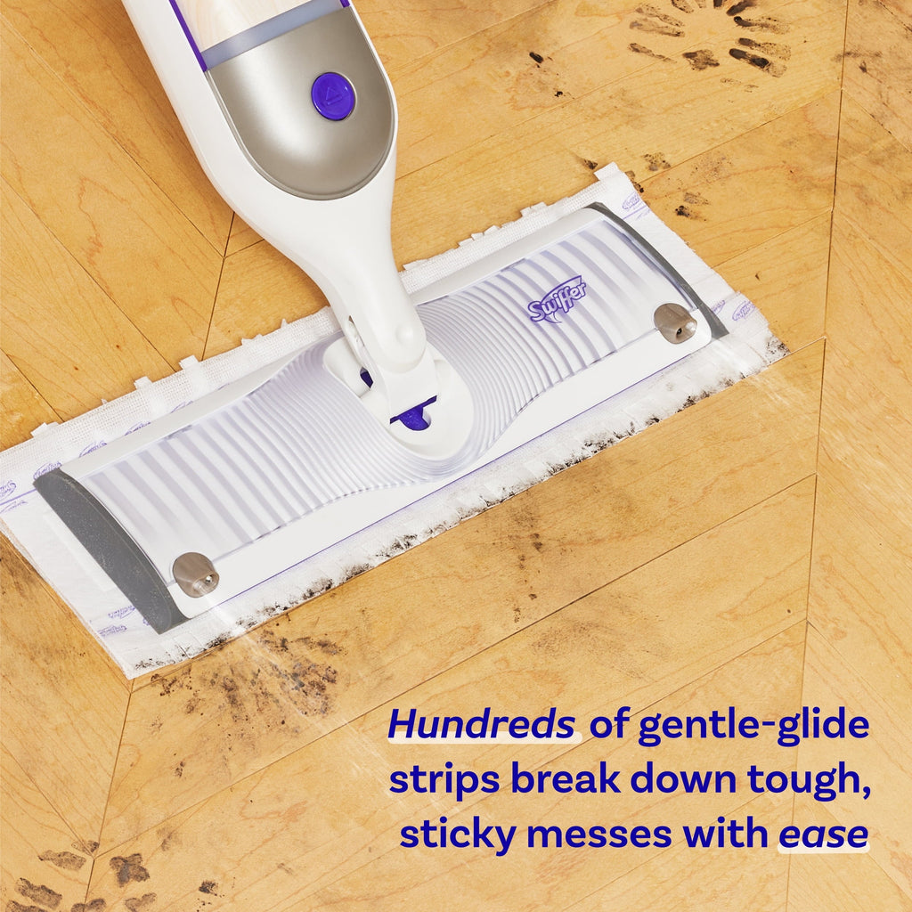 Swiffer Power Mop Wood Mopping Head Scrubbing Strips Refills, 5 Count