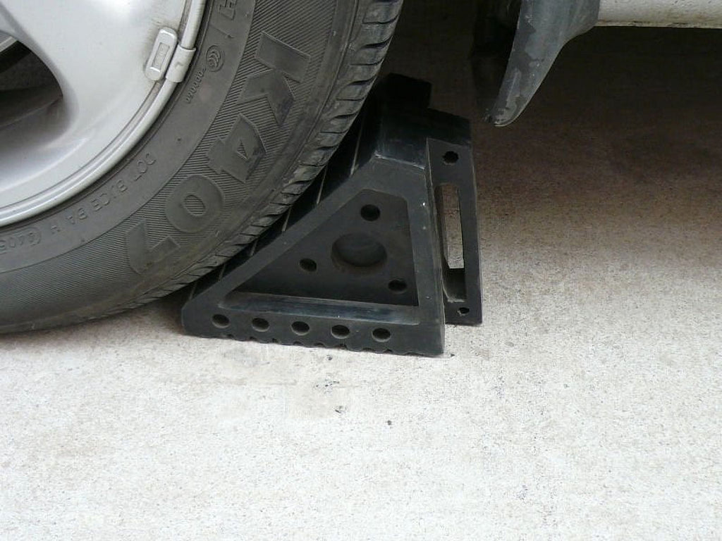 Hyper Tough Heavy Duty Solid Rubber Wheel Chock