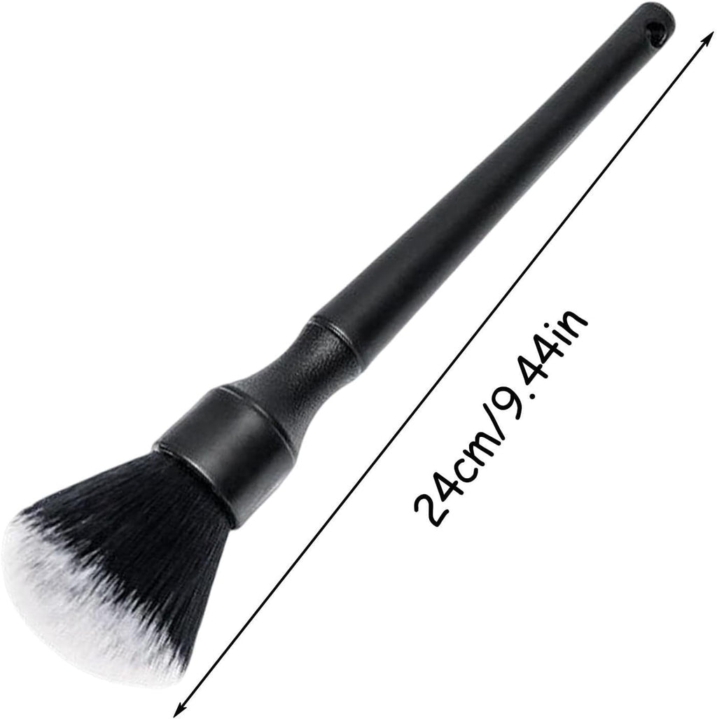 Detailing Brush - Ergonomical Car Interior Cleaning Kit Microfiber,Car Cleaner Auto Instrument Panel Dust Brush for Washing Emblems Wheels Interior Upholstery Air Vents Smashing