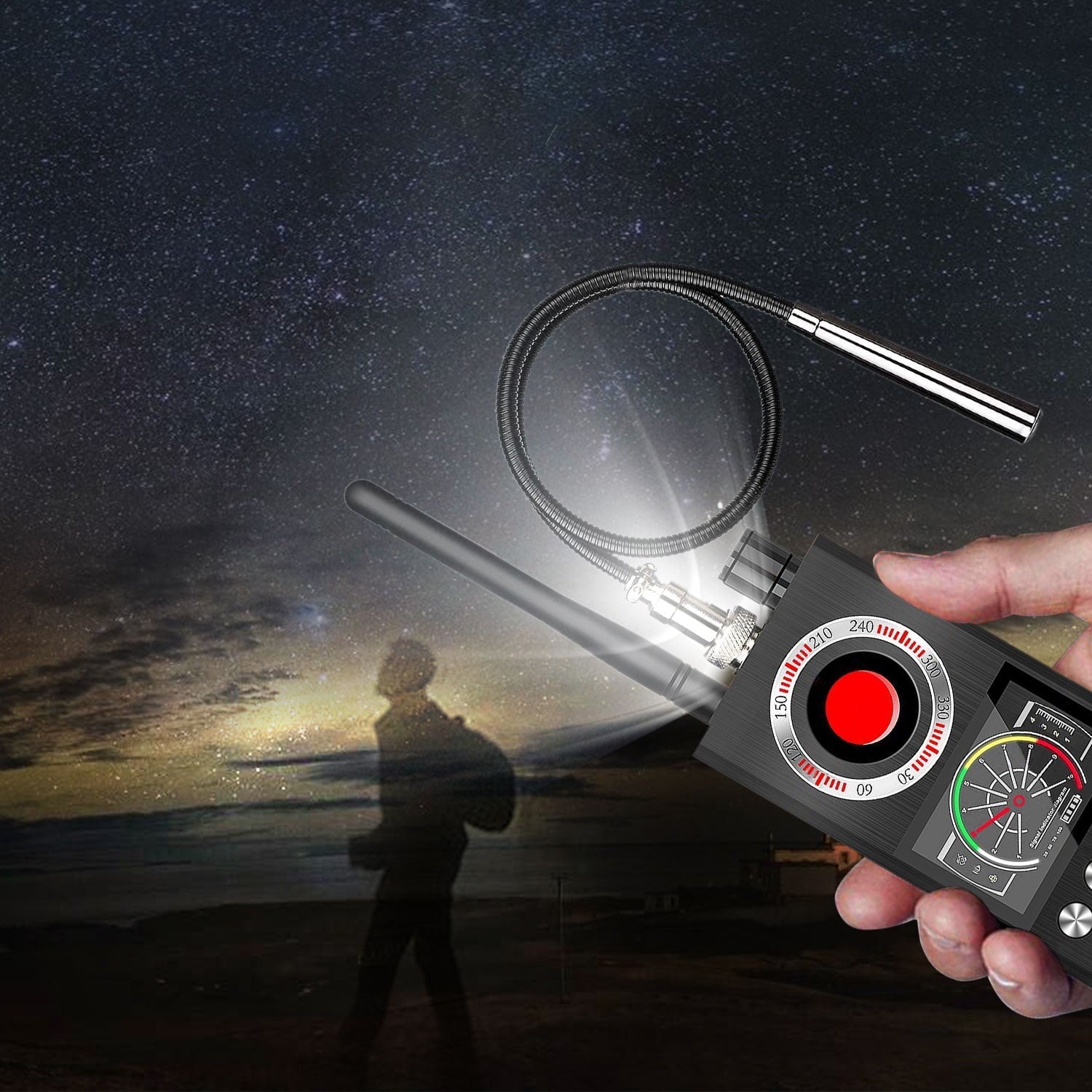Anti Spy Detector, Bug Detector, Listening Device Finder GPS, Camera Finder Hidden Camera Detector Finder Automatic Detection and Scanning