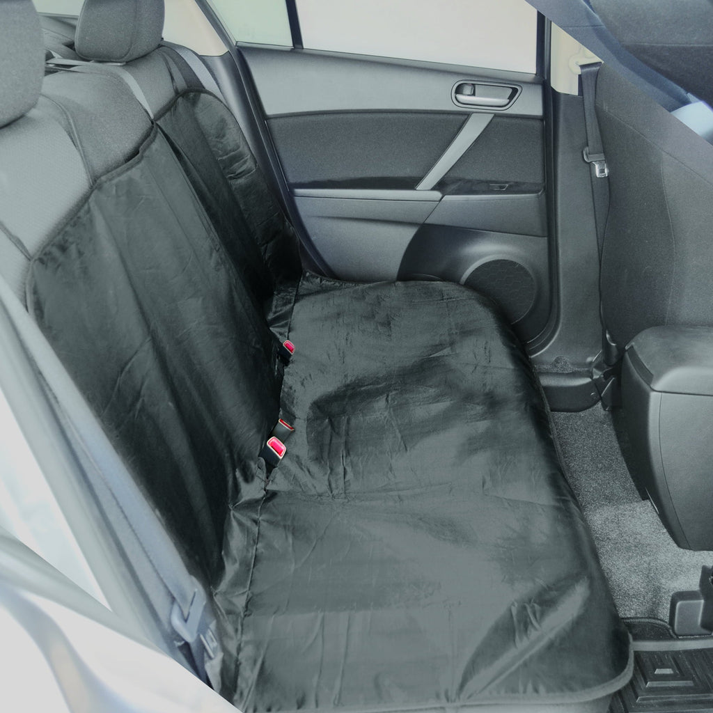 Auto Drive Water Resistant Rear Bench Seat Protector, Black