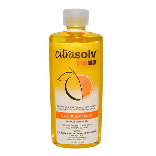 Citra Solv Cleaner And Degreaser Natural Concentrate Valencia Orange - 8 Oz