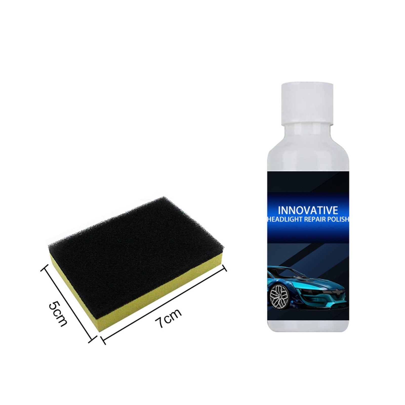 Giyblacko Cleaning brushes with handles Polish Headlight Renewals 20ml Headlight Kit Liquid Car Cleaning Cleaning Supplies