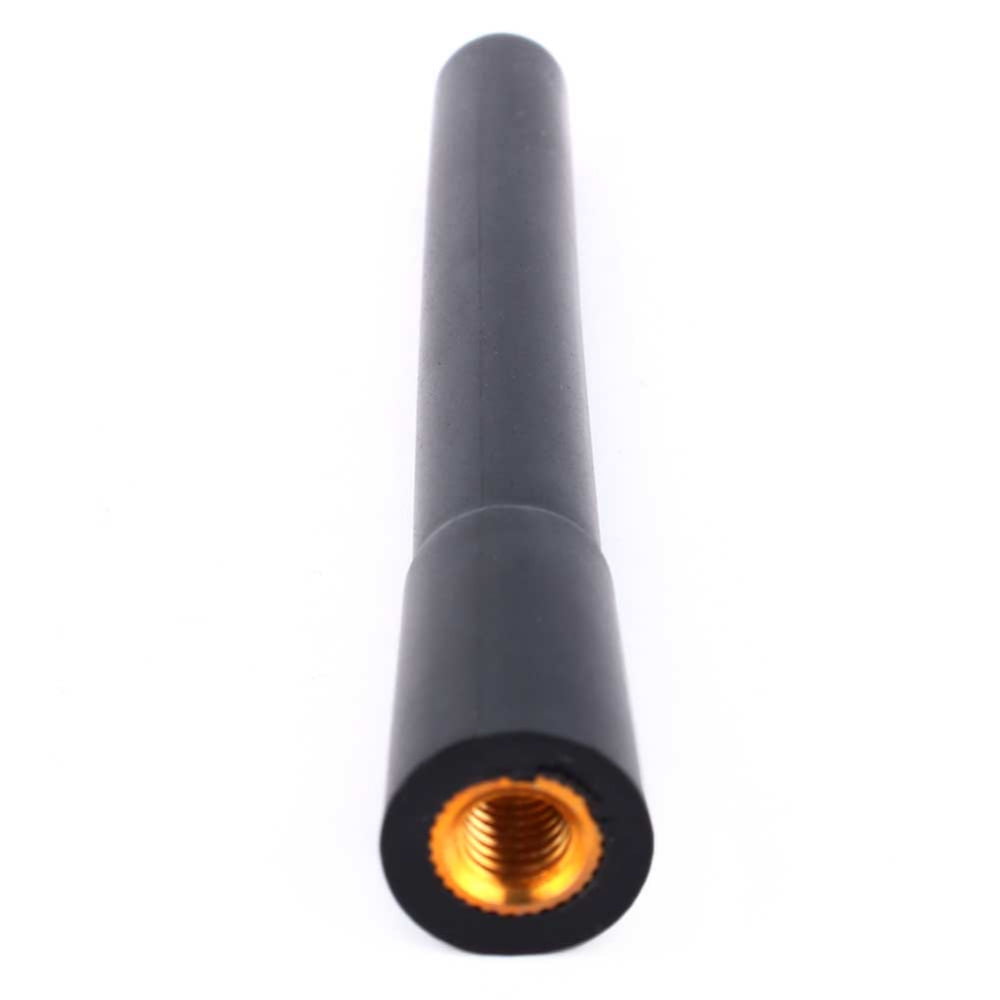 4" Universal Car Black Short Stubby Antenna AM/FM Radio Aerial Mast Screw Type