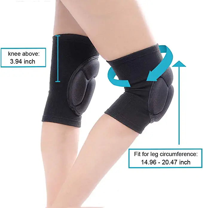 Adult Sponge Knee Pads Protector Gear Volleyball Mountain Bike Skate Football Wrestling Hiking Shockproof Pad Support Brace Guard Elbo
