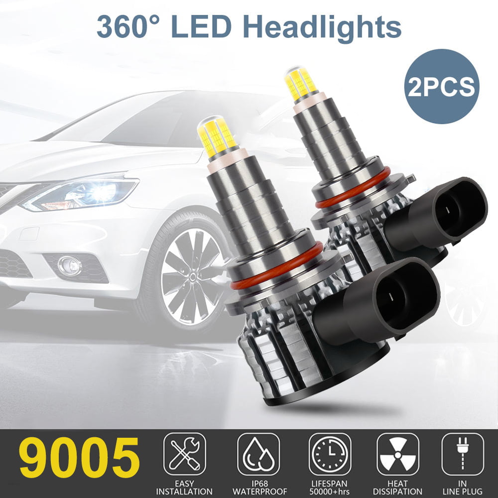For Chevrolet Colorado 2021 2020 2 PCS 9005 HB3 LED Headlight Super Bright Bulbs Kit White 15000LM High/Low Beam