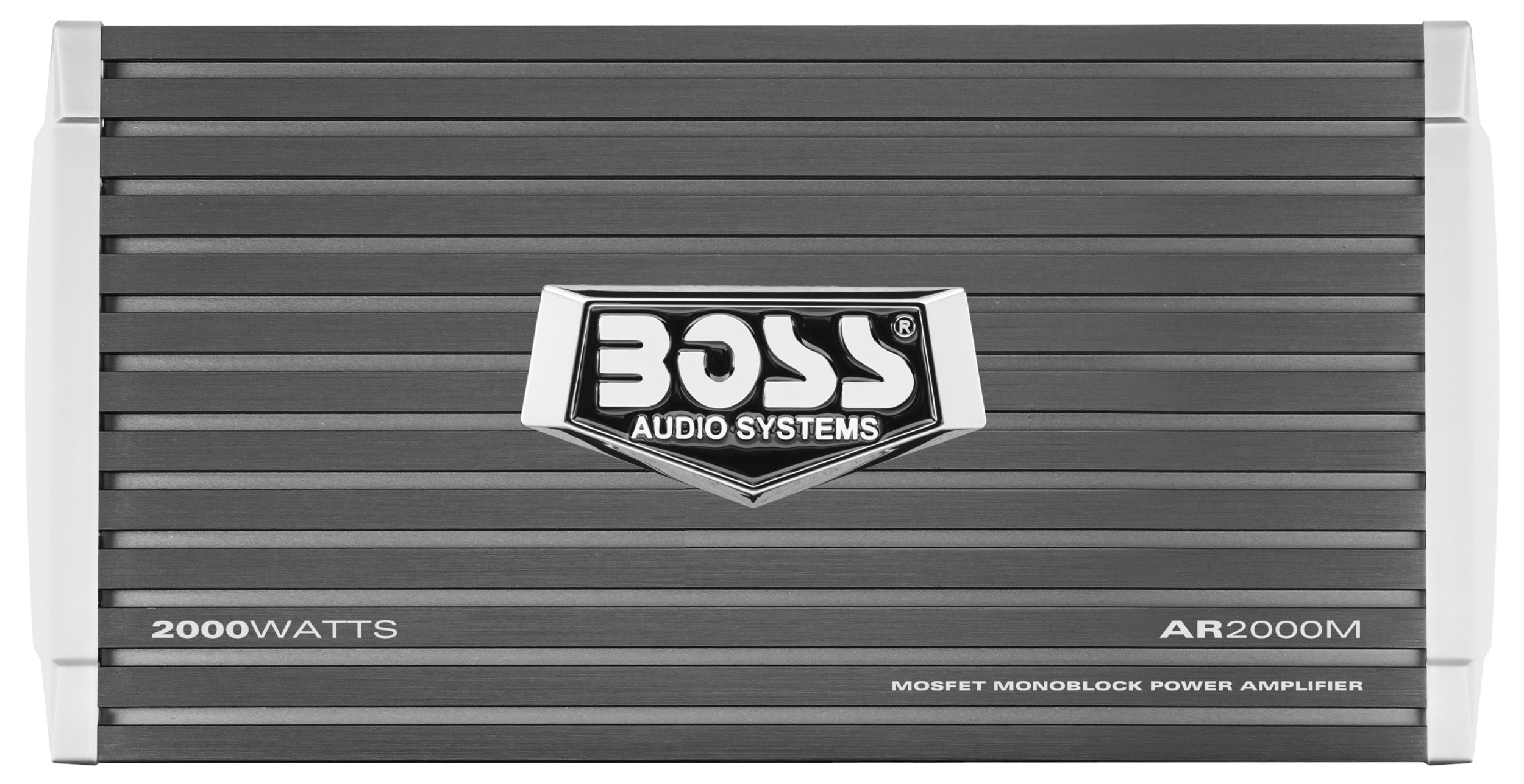 BOSS Audio Systems AR2000M Armor Series Car Amplifier - 2000 High Output, Monoblock, Class A/B, 2/4 Ohm Stable, High/Low Level Inputs, Low-Pass Crossover, Mosfet Power Supply, Stereo