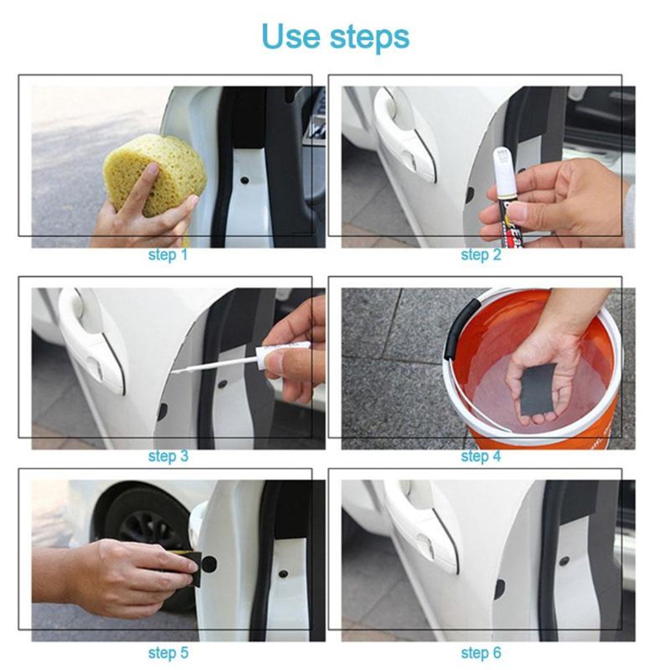 Professional DIY Car Scratch Remover Black Touch Up Pen Auto Paint Repair Pen
