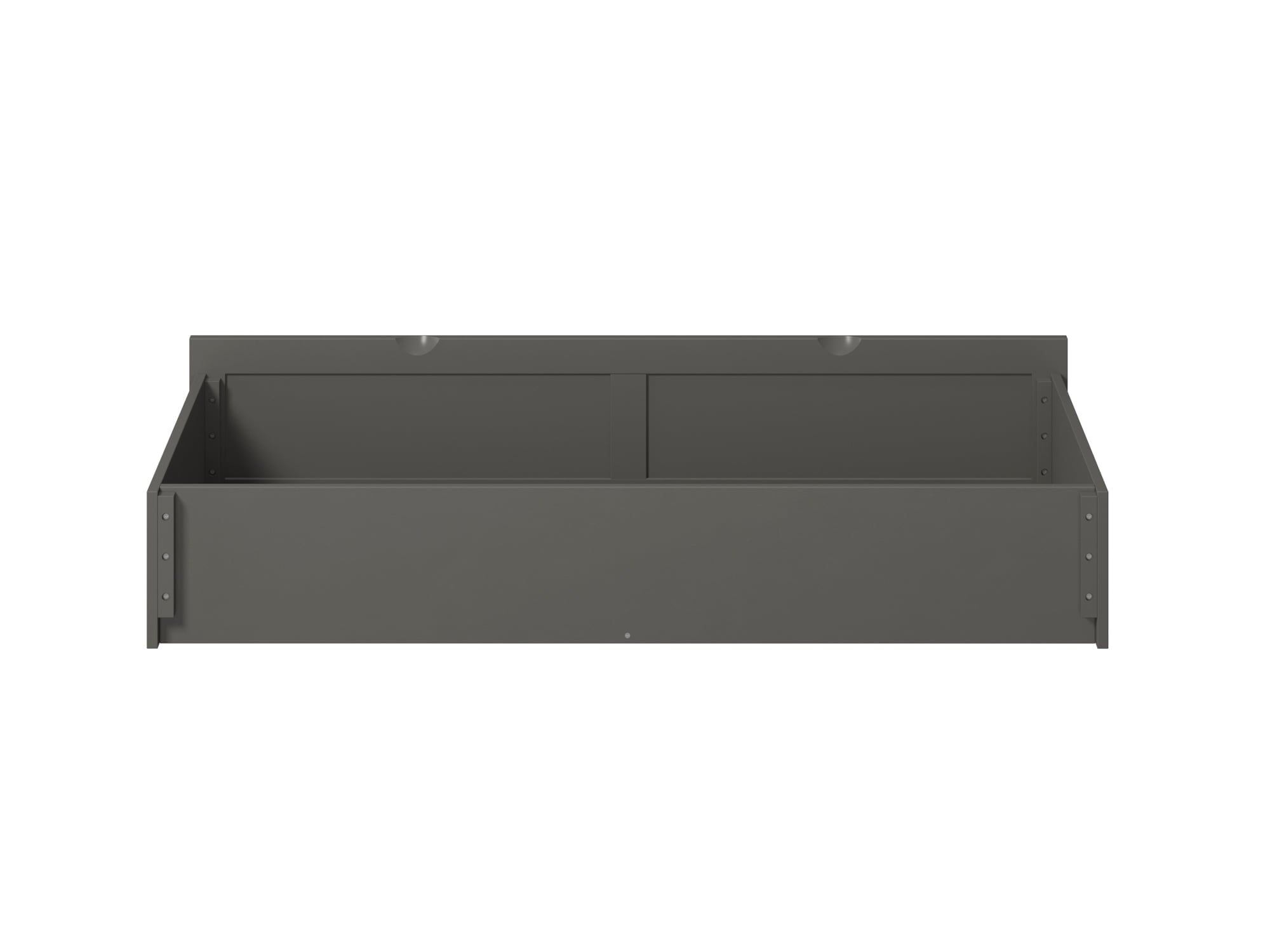 AFI Under Bed Foot Drawer Storage Drawer for Platform Beds, Full, Grey