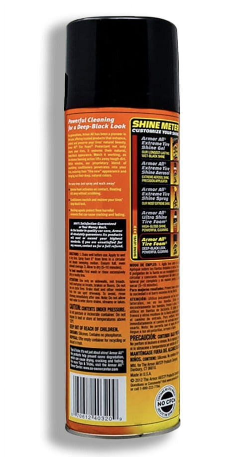 6 Pack Armor-All 40320 Tire Foam Protectant - 20 oz Aerosol