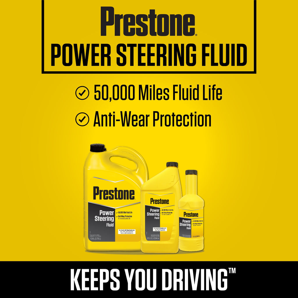 Prestone Universal Power Steering Fluid, 12 fl oz