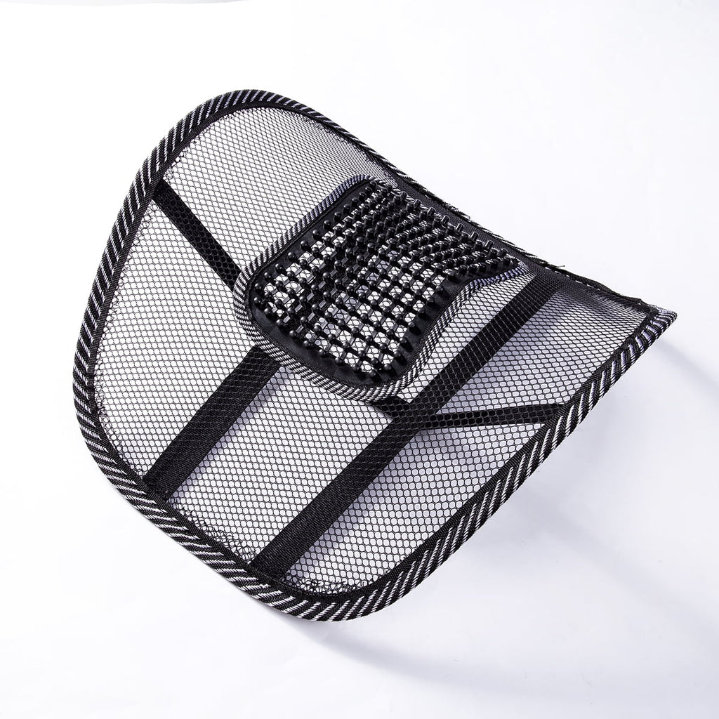 Car Back Support Massage Cushion, Waist Back Seat Massage Mesh Support Lumbar Back Cushion Relief Waist Support Cushion Pad Posture Corrector