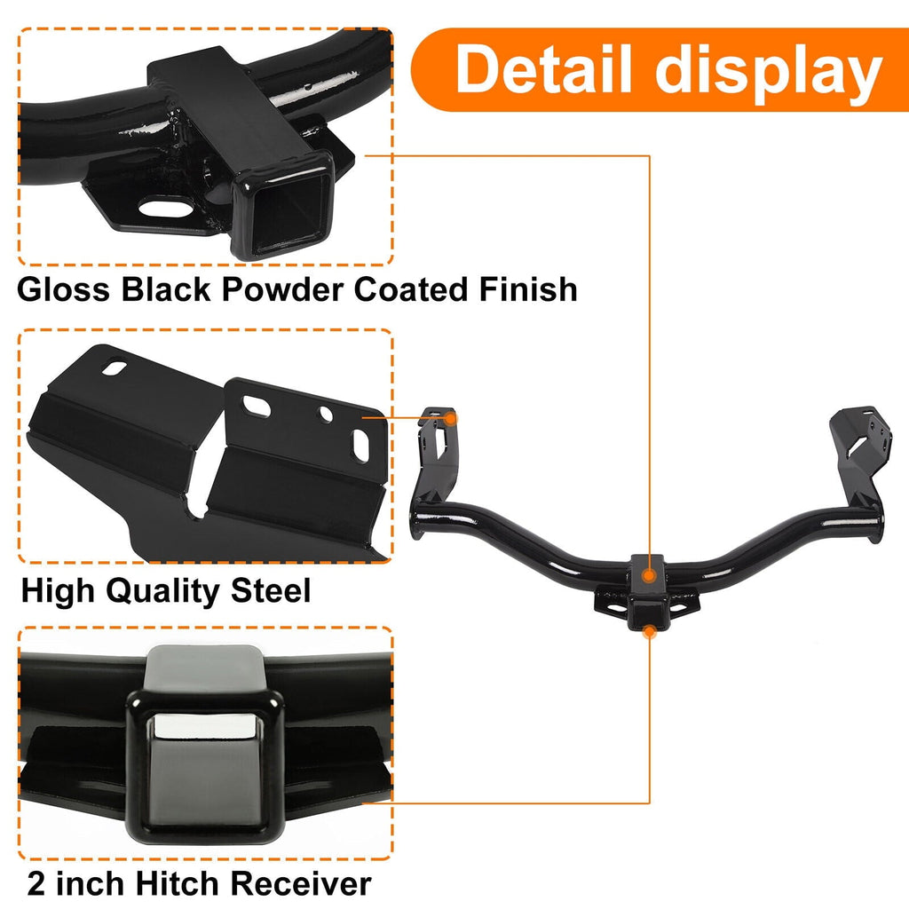 Kojem 13650 Rear Class 3 Trailer Tow Hitch with 2'' Receiver for 2005-2012 Ford Escape 2005-2011 Mazda Tribute Mercury Mariner
