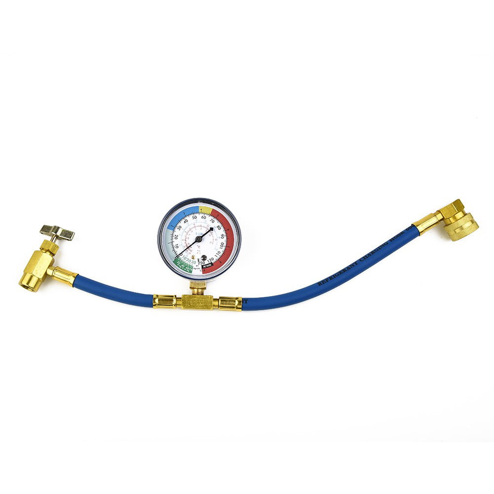 Car R134A Hose A/C Air Conditioning Recharge Hose Gas Gauge Tool Kit