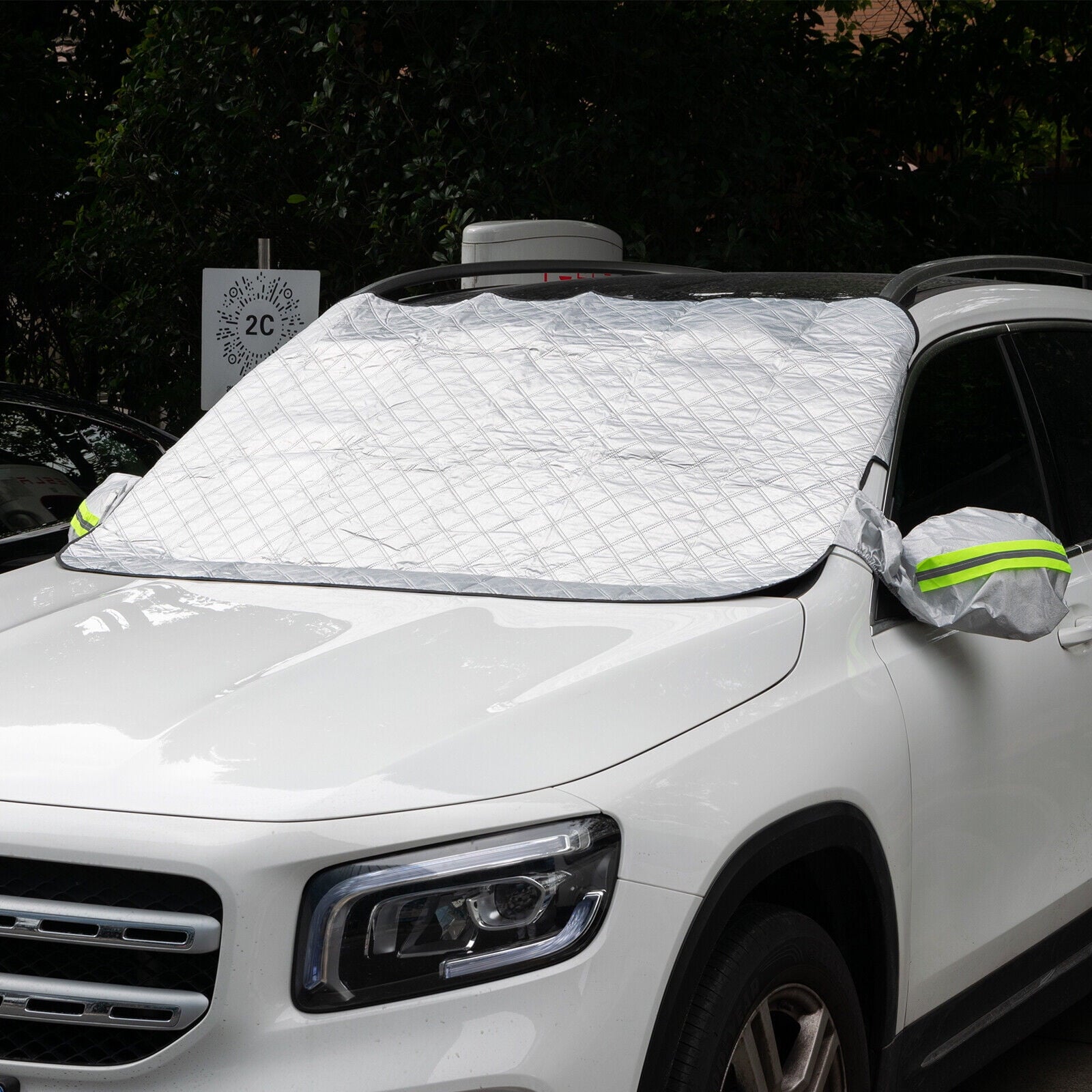 XUKEY Mutifunction Car Windshield Snow Cover Winter Ice Frost Freeze Sun Rain Protector Universal