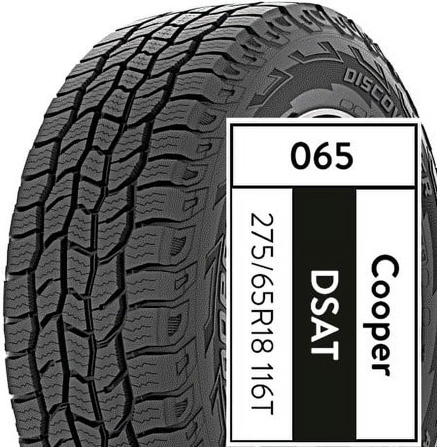Cooper Discoverer All Terrain 275/65R18 116T All-Terrain Tire Fits: 2015-23 Ford F-150 Lariat, 2019-23 Chevrolet Silverado 1500 LT Trail Boss