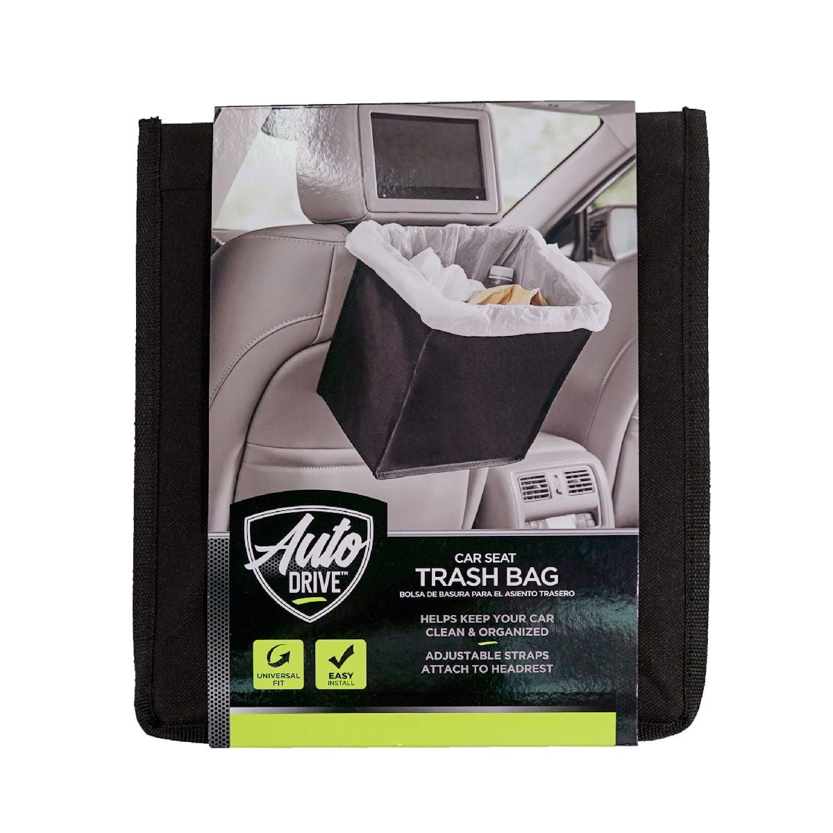 Auto Drive Vehicles Seatback Fit Trash Bag Mess Tidy Automotive Organizer 1 Pack, L7" x W9.5" x H11"
