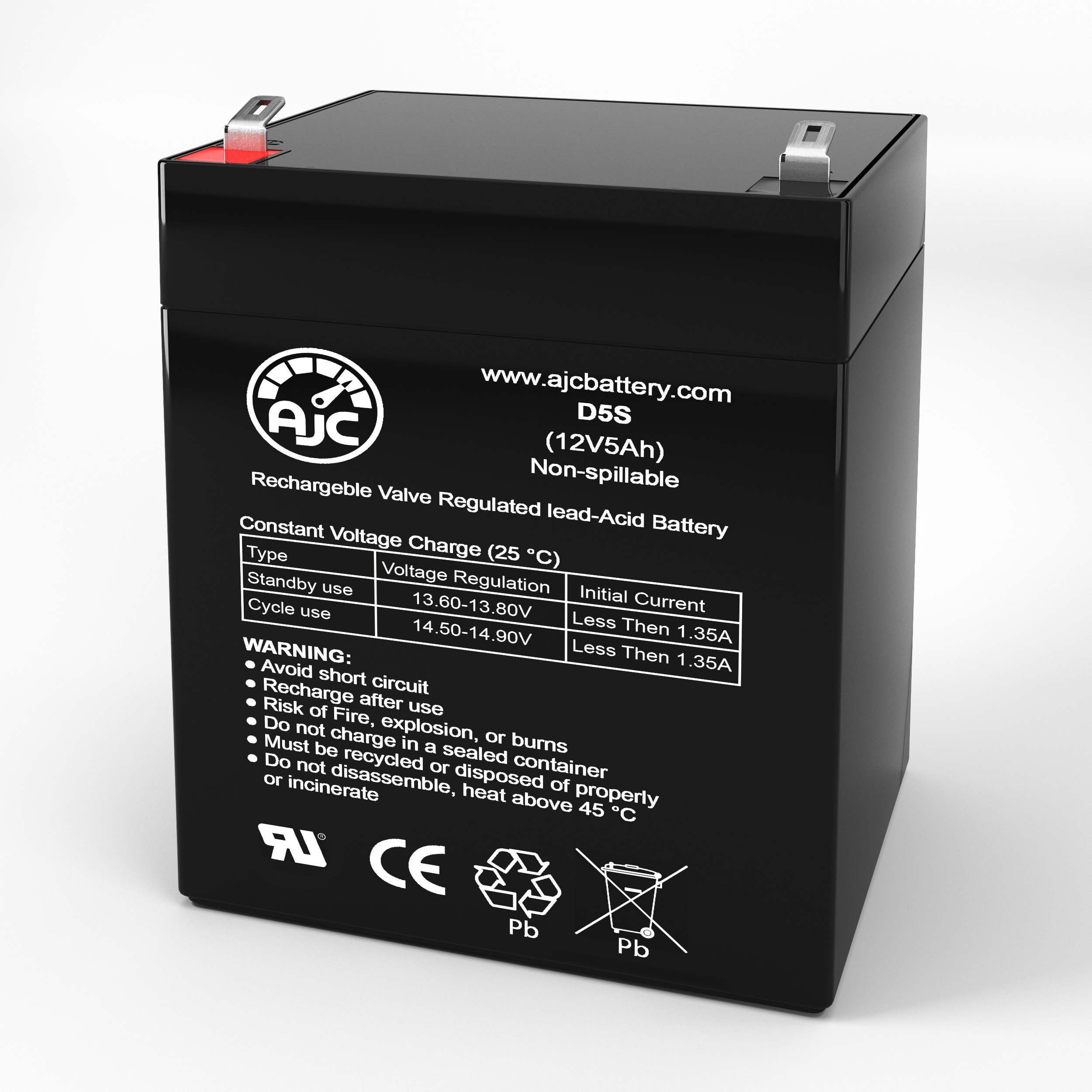 Long Way LW-6FM4.5 12V 5Ah Sealed Lead Acid Battery - This Is an AJC Brand Replacement