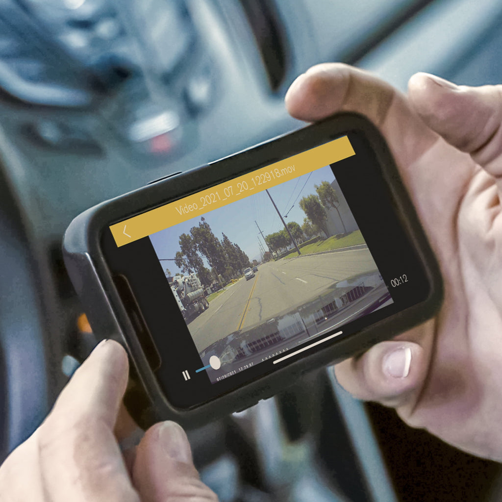 YADA 1080P Full HD Wireless Portable Backup Camera, App Controlled via Bluetooth and Wi-Fi on Phone, Solar Powered Wireless Charging, Universally Compatible, Easy Installation, Black