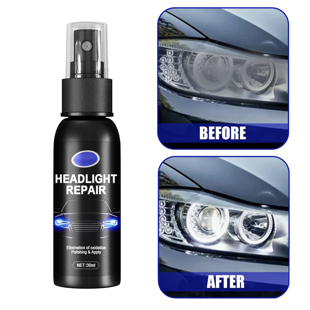 CLZOUD Car Care Repair 1 Bottle of Headlight Spray Car Headlight Scratch Agent Polishing Lampshade Headlight Kit Liquid Polish Renewals 30ml