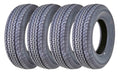 Set 4 Premium FREE COUNTRY Trailer Tire ST215/75R14 8PR Load Range D w/Featured Scuff Guard