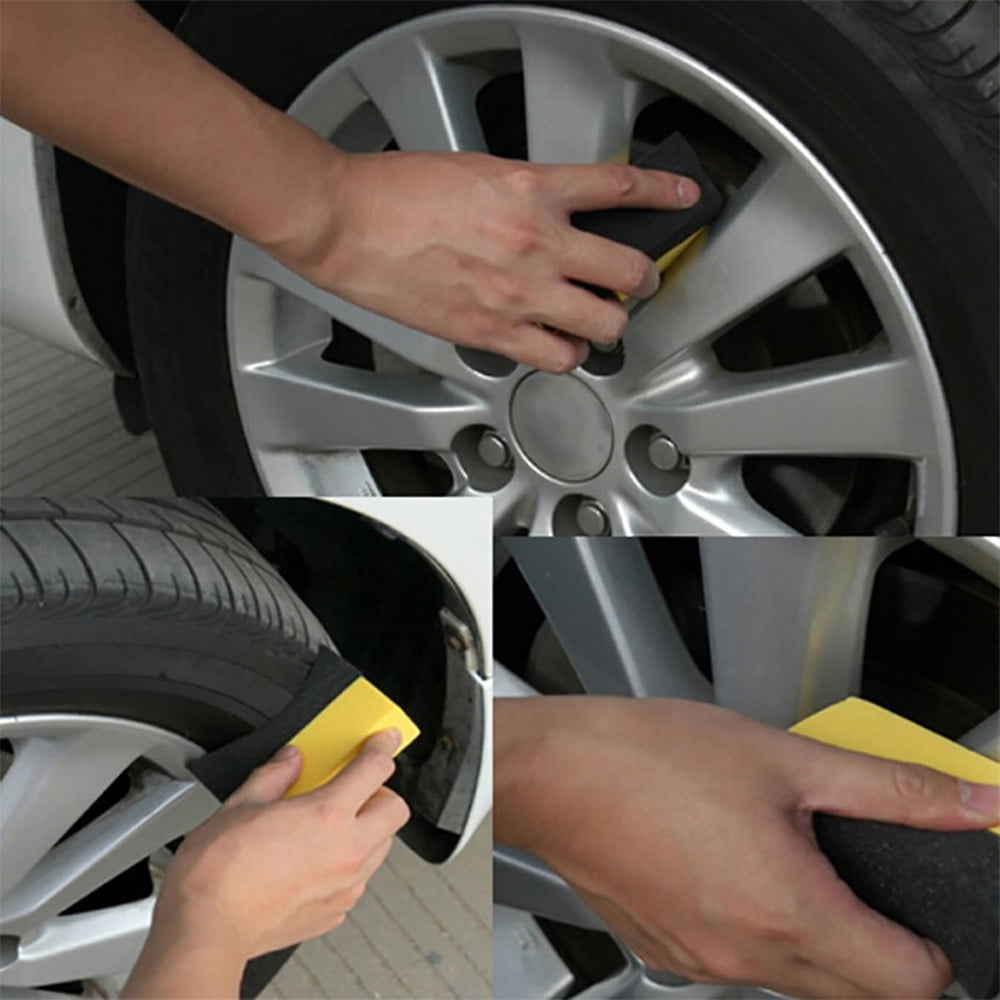 Brush Special Hub Auto Applicator for Tire Wheels Sponge 2Pcs Tools Cleaning Car tools