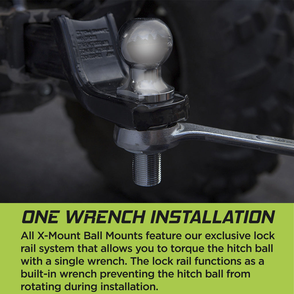 TowSmart Hitch Towing X Mount, Class III, 5.25in Drop, 4in Rise, 1in Shank, 7225, 5000lb, 1 Each
