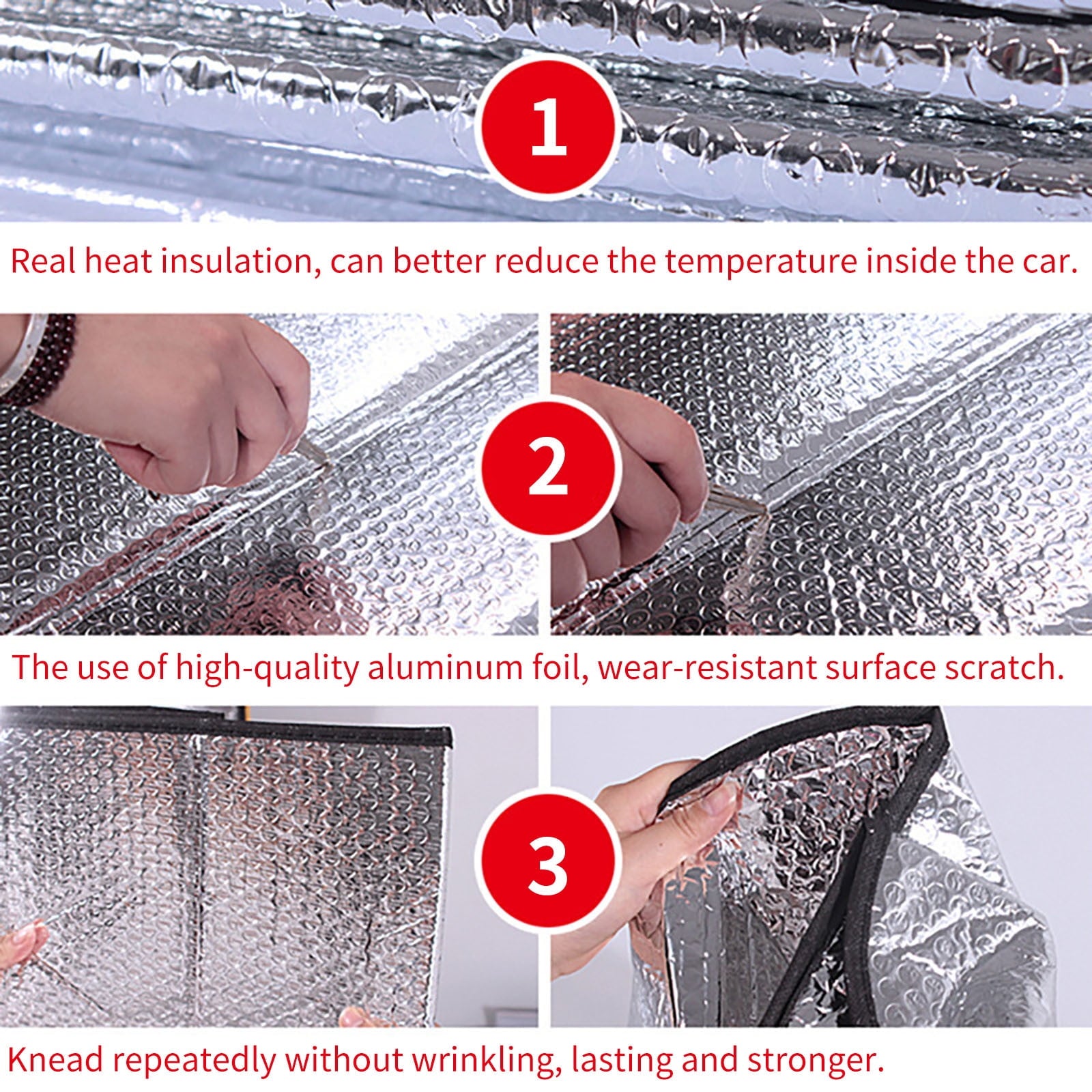 Ouneed Front Windshield Sunshade For Car Truck SUV-Blocks UV Rays Sun Visor Protector