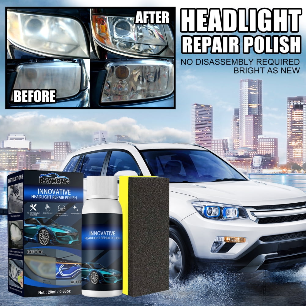 JFY Auto parts polishing headlamp agent brightening white headlamp maintenance lamp repair fluid set lamp retreading agent(20ML/30ML/50ML)