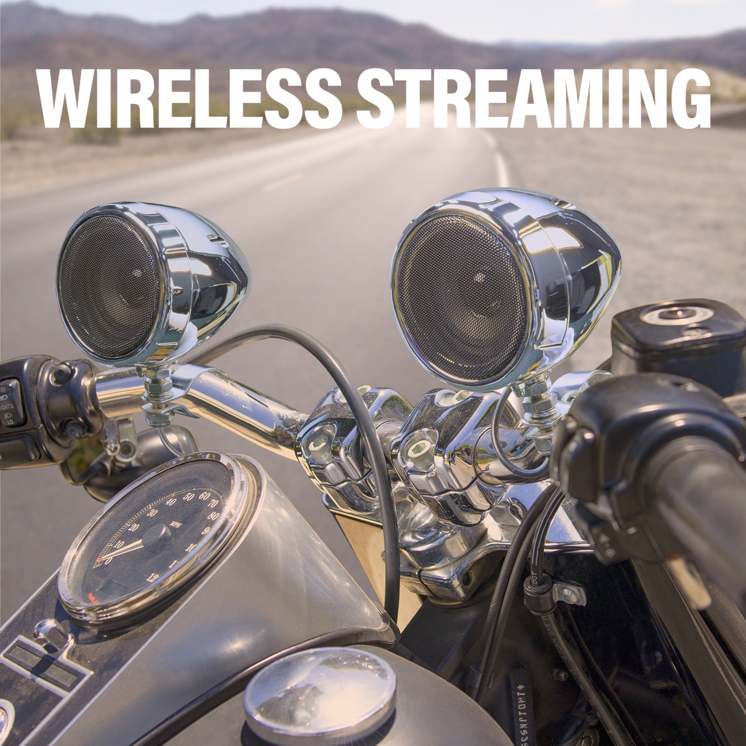 BOSS Audio Systems MC420B Motorcycle Speaker Amplifier, Bluetooth, 3” Speakers