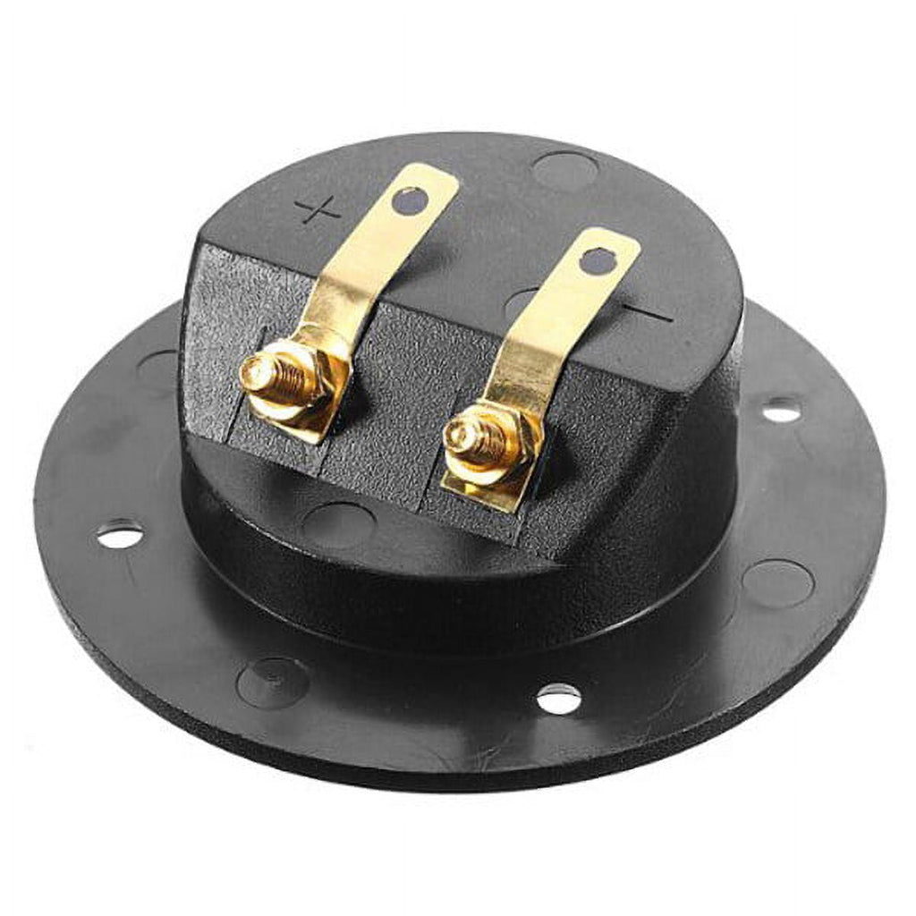 3pcs DIY Home Car Stereo 2-Way Speaker Box Terminal Binding Post Screw Connectors Subwoofer Plugs (Black)