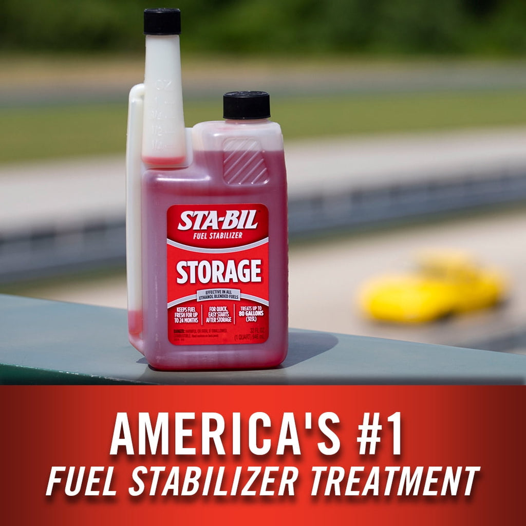 STA-BIL Storage Fuel Stabilizer - Keeps Fuel Fresh for 24 Months - Prevents Corrosion - Gasoline Treatment that Protects Fuel System - Fuel Saver - Treats 80 Gallons - 32 Fl. Oz.
