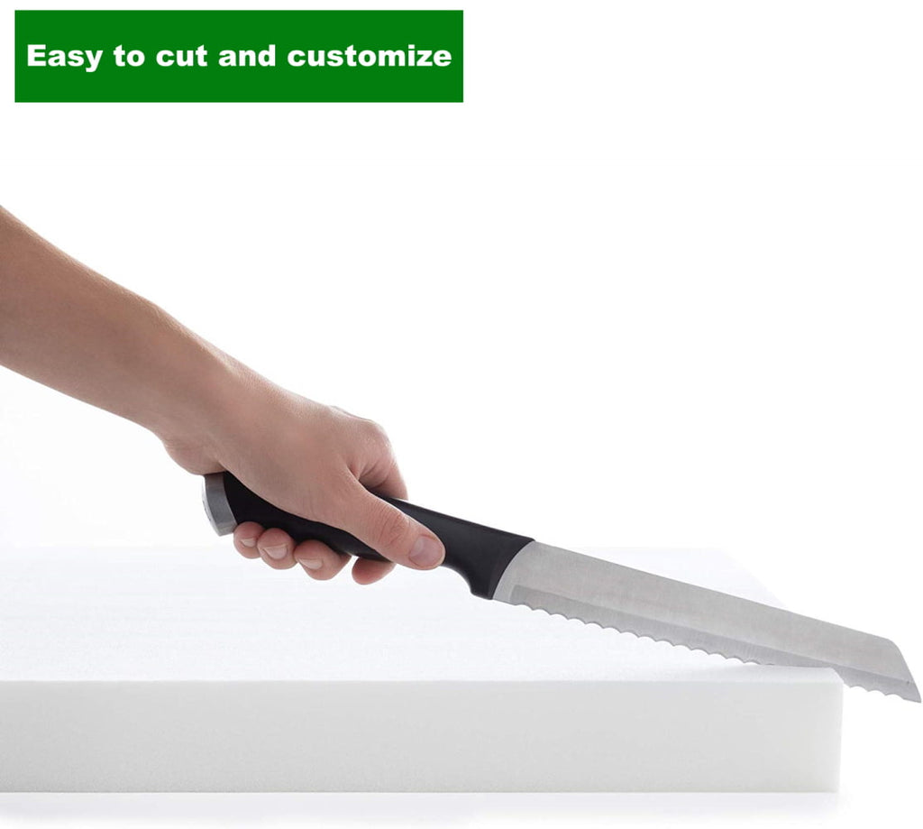 Ritchie Foam High Density Upholstery Foam 8"x 24"x 80" (46ILD) "FIRM" Upholstery Foam Cushion, Outdoor Cushion Foam, Foam Padding, Made in USA