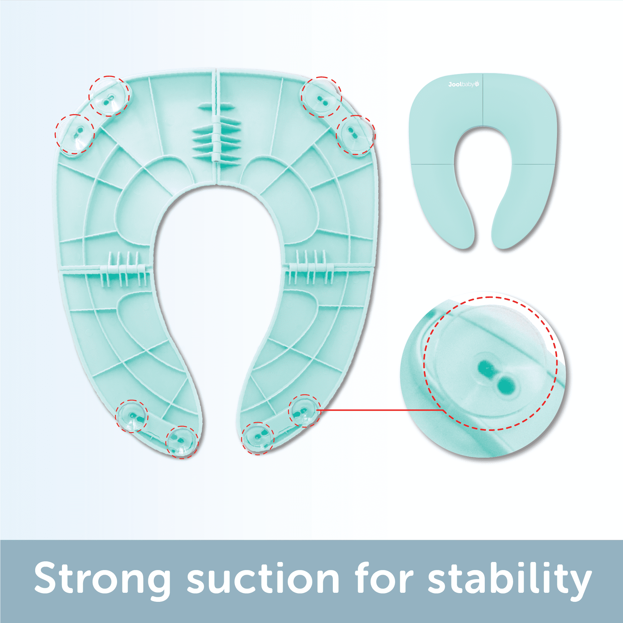 Jool Baby Folding Travel Potty Toilet Training Seat, Aqua
