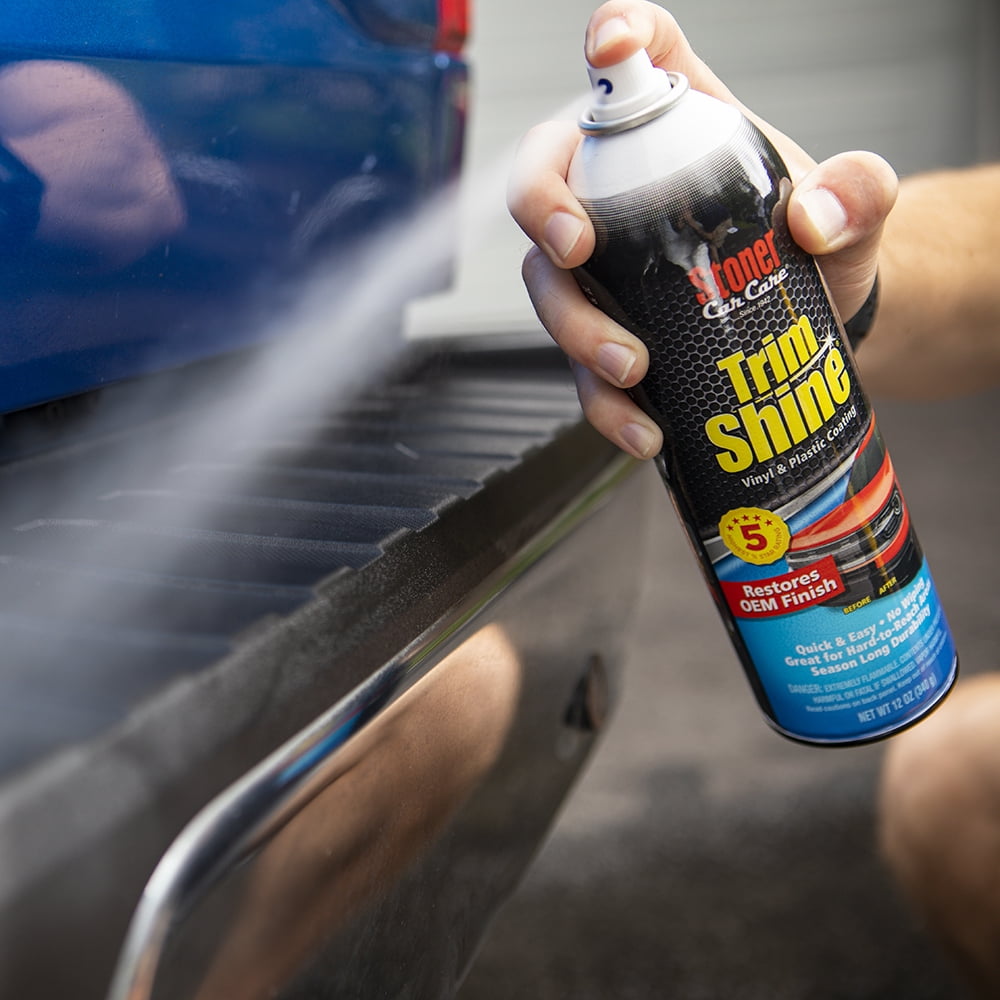 Stoner Car Care 99076 Auto Care 5-Piece Kit for Automotive Detailing with Invisible Glass Premium Glass Cleaner, Trim Shine Protectant to Restore, Tire Finish, Tarminator, and One Microfiber