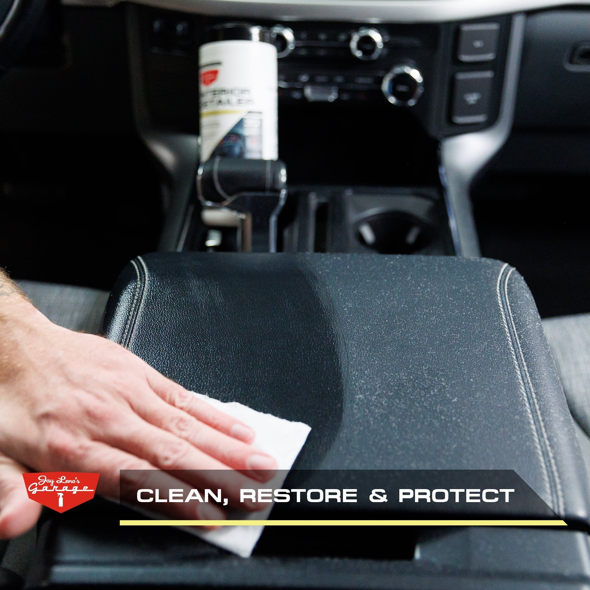 Jay Leno's Garage Interior Detailer Wipes (30 Count) - Clean & Protects Interior Car Surfaces