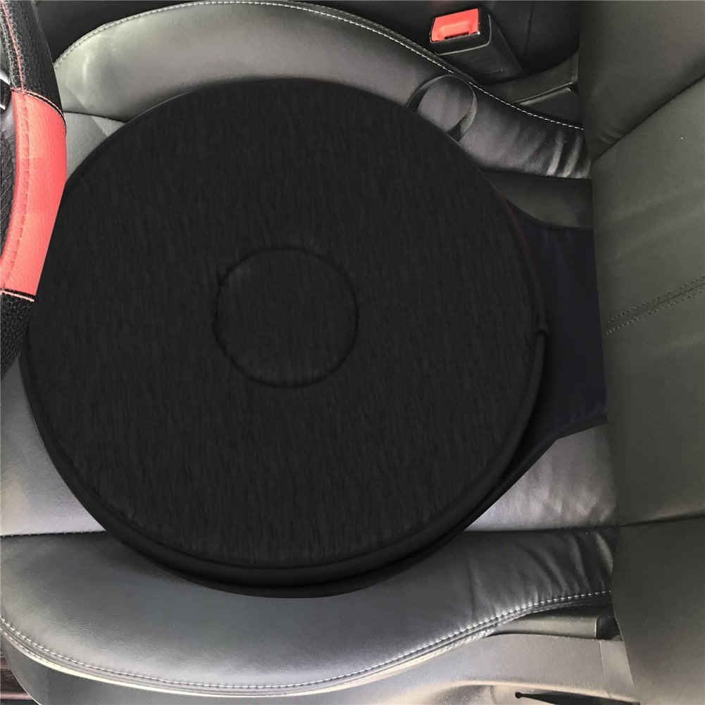 Swivel Cushion for Car for Elderly, 360° Rotation Portable Memory Foam Auto Swivel Cushion Anti- for Back, Hip, Tailbone Pain Suffer