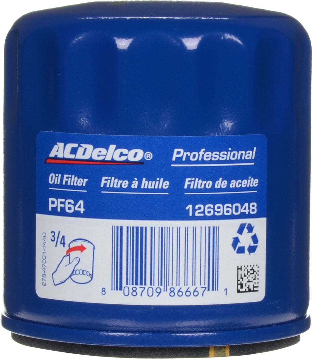 ACDelco #PF64 Engine Oil Filter Fits select: 2018-2019 CHEVROLET EQUINOX, 2020 CHEVROLET EQUINOX LT