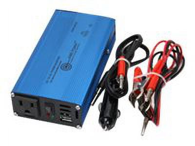 AIMS 180 Watt Pure Sine Car Power Inverter with Cables USB Port