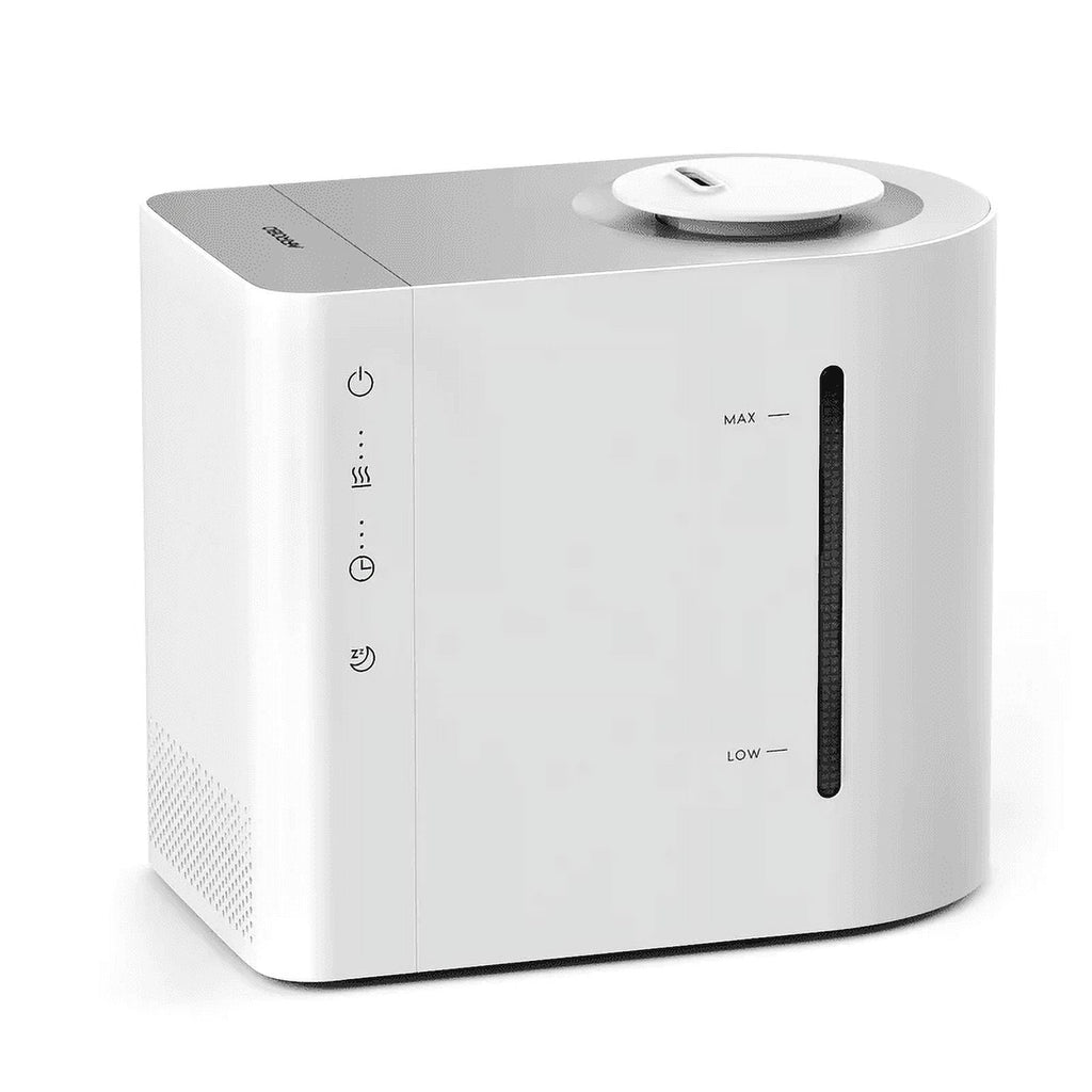 AIRROBO HU450 Ultrasonic Cool Mist Humidifier, 4.3L Top Fill Air Humidifier with 484 Sqft Room Coverage, 360° Nozzles, Waterless Auto Shut-off, White