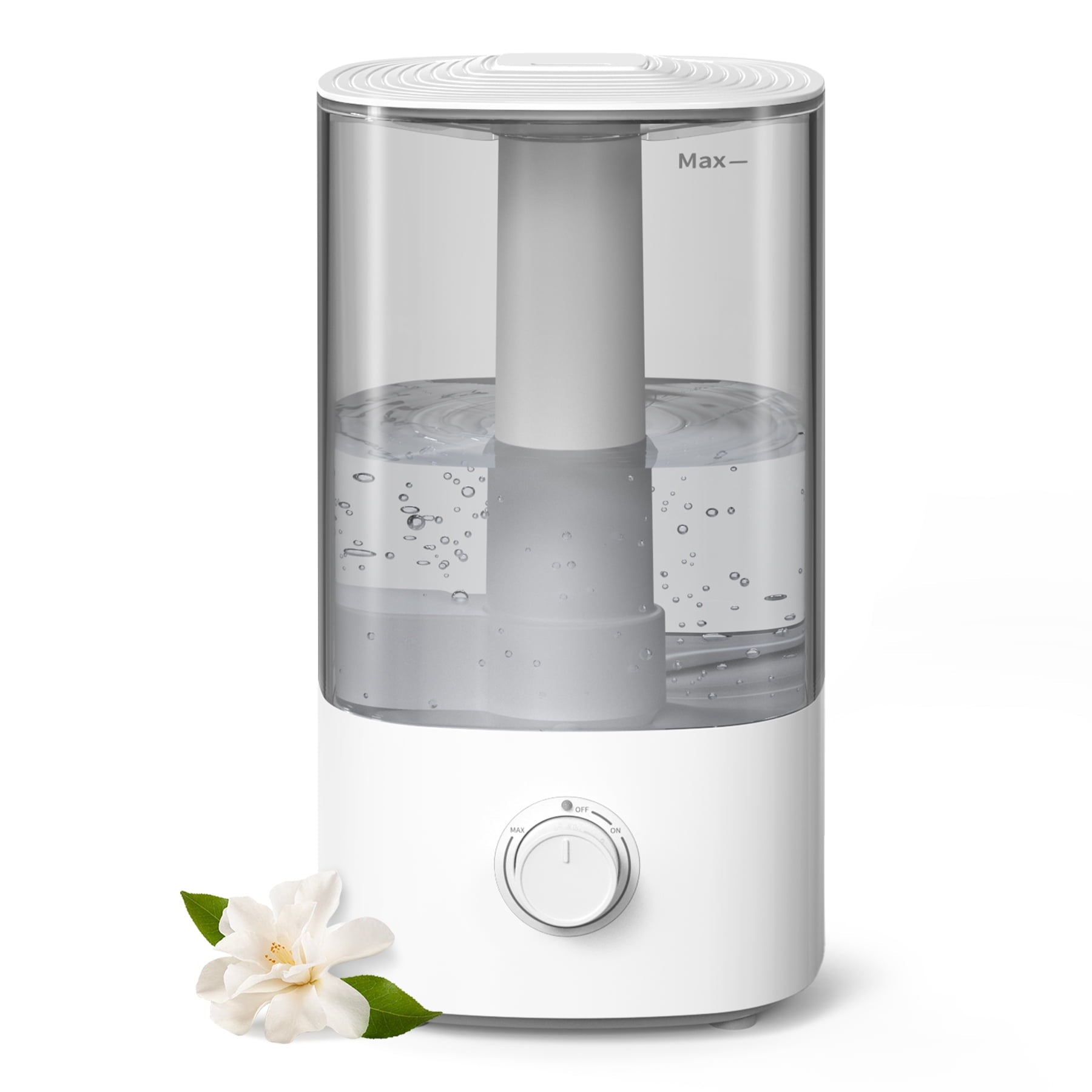 ALROCKET 4L Humidifiers for Bedroom, Cool Mist Humidfier for Home Large Room,Top fill,430 ft² ,White