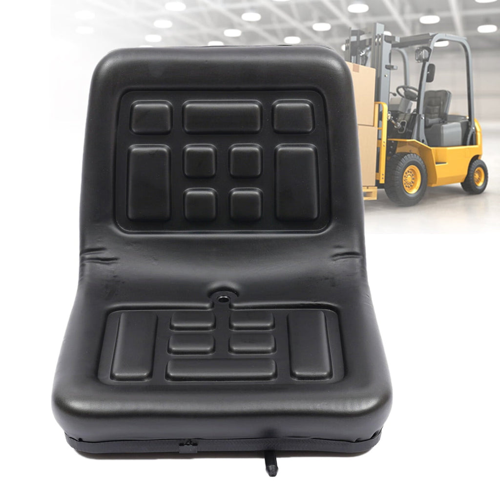 ANQIDI General Compact Tractor Seat Adjustable Suspension Seat with Brackets for Tractor Digger (Black)