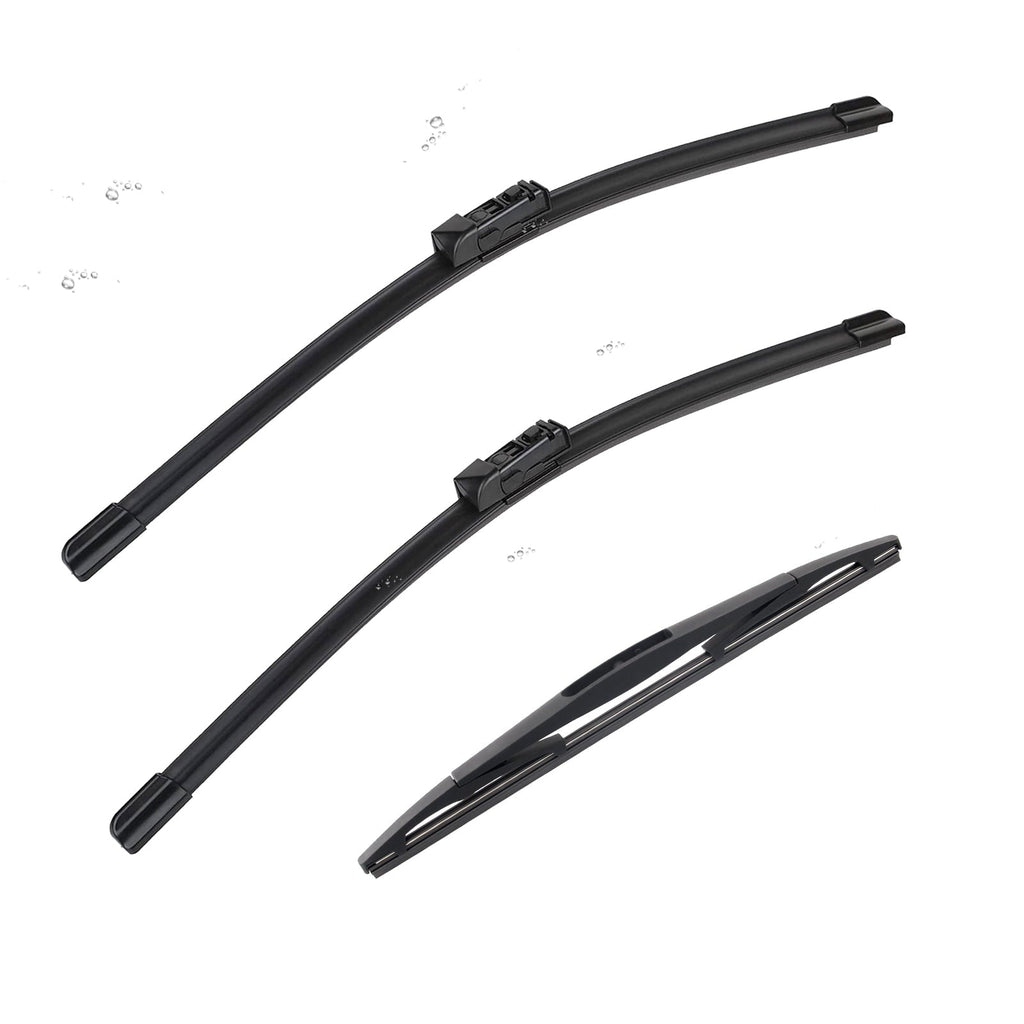 ANRDDO 3 Wipers Factory 26"+16"+12" for 2017-2022 Subaru Impreza 2018-2022 Subaru Crosstrek Original Equipment Replacement Front and Rear Windshield Wiper Blade