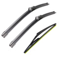 ANRDDO 3 Wipers Factory 26"+23"+12" for Mercedes-Benz ML250 ML350 GLE63 AMG GLE400 GL450 GLS450 GLS63 AMG Original Equipment Replacement Front and Rear Windshield Wiper Blade (Set of 3)