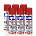 APEL Brake Parts Cleaner (6 x 15.1 fl oz) Brake Pad Disc Springs Calipers (Pack of 6)
