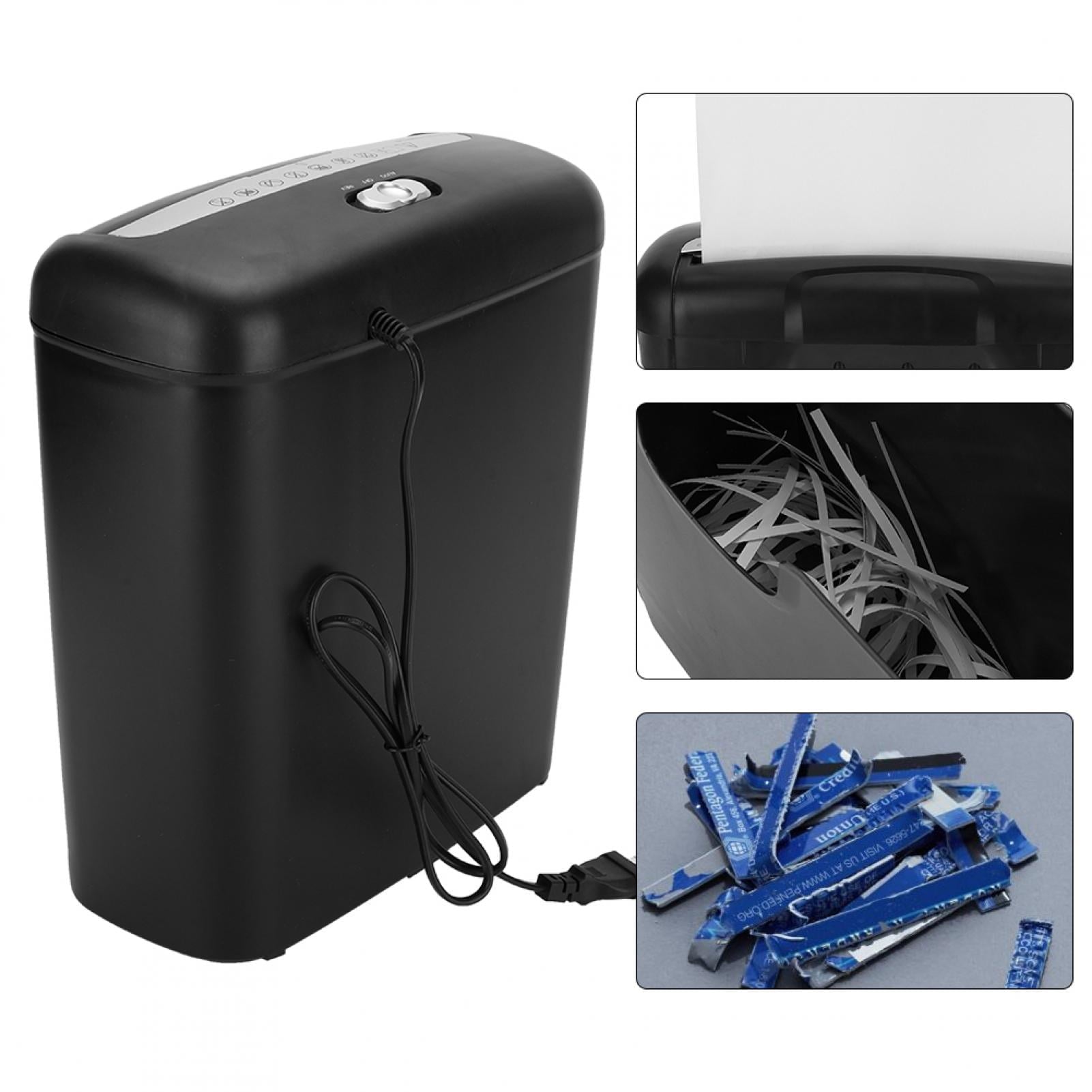 AUNMAS Paper Shredder for Office, 6 Sheet Electric Shredder for Credit Card Strip Micro Cut Destroy Machine