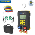 AUTOOL Air-Conditioning Refrigerator Refrigeration Digital Manifold Gauge Set, HVAC Pressure Gauge Tools, 3.5 Inch Display Vacuum Leak Detector, Support 93 Kinds Refrigerant, LM150