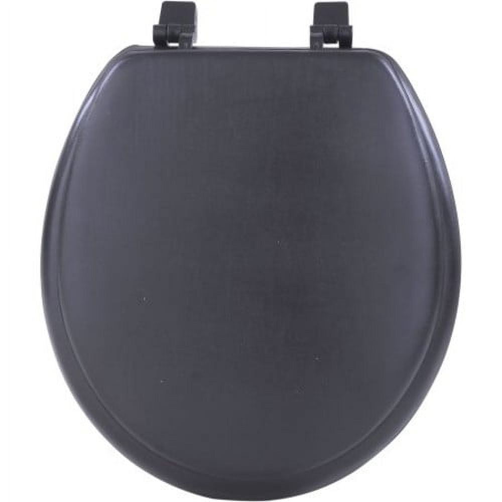 Achim Fantasia 17" Soft Standard Vinyl Toilet Seat, One Size Fits All, Burgundy